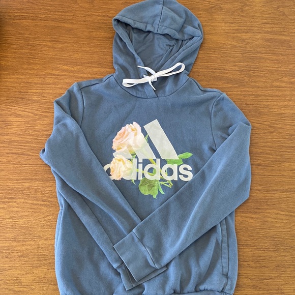 adidas Sweaters - Blue adidas hoodie Medium